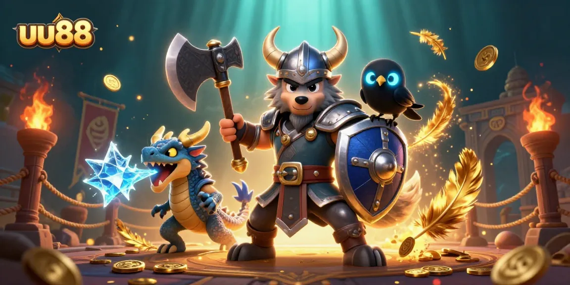 Experience thrilling gaming adventures with uu88 at a vibrant casino scene featuring exciting characters and elements.