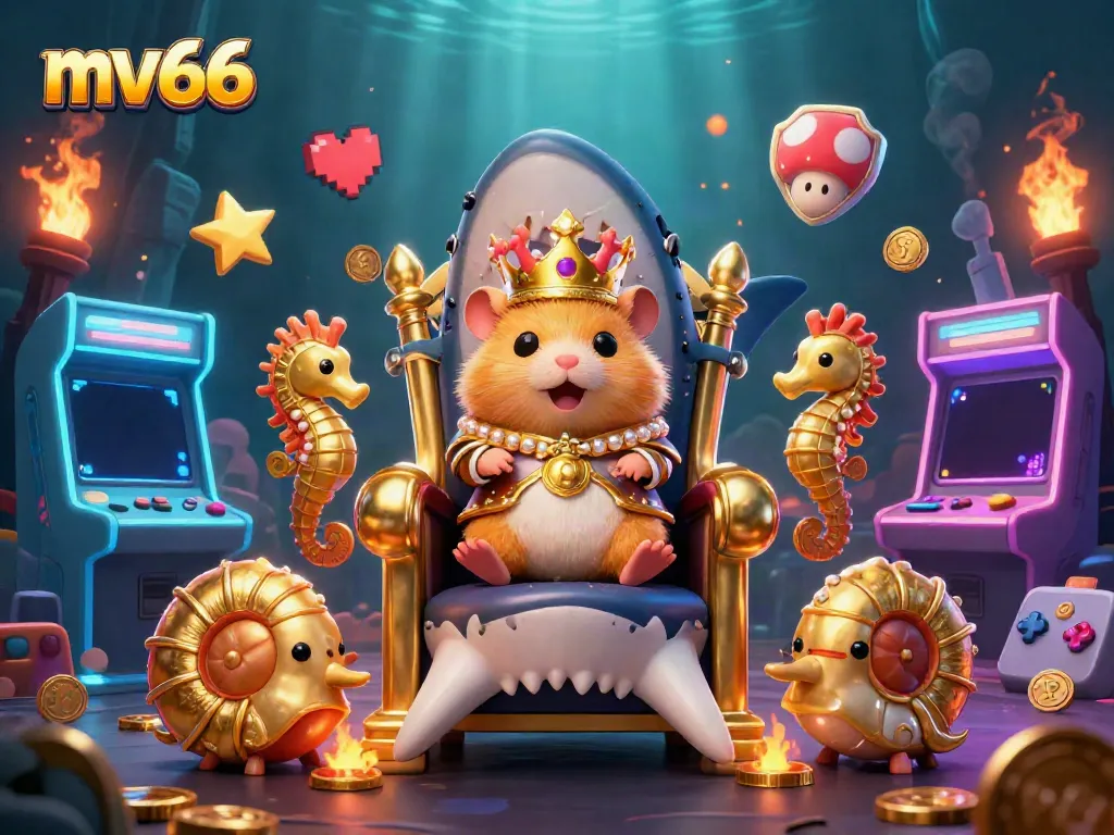 Engage with the vibrant MV66 online casino experience powered by a golden hamster king and dynamic game elements.