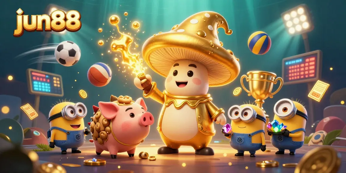 Experience the thrilling magic of jun88's online gaming with captivating golden treasure elements.