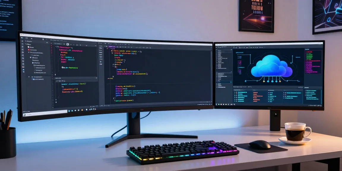 THABET software development workspace featuring modern coding tools and cloud computing solutions.