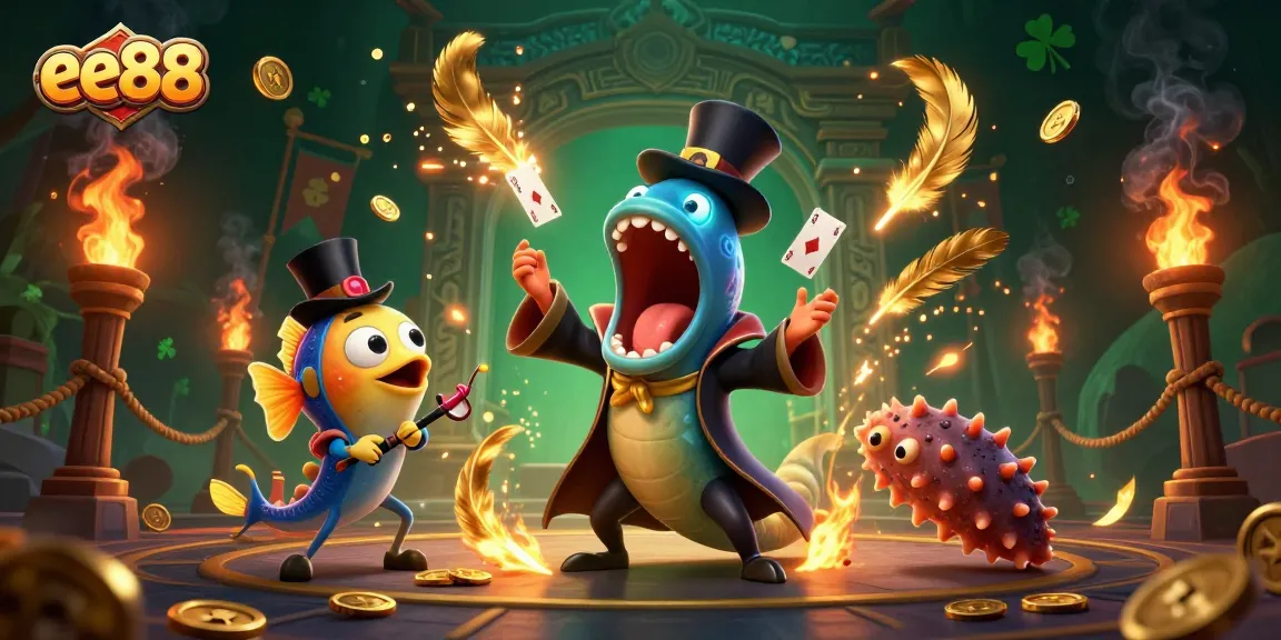 Experience thrilling gameplay at ee88 with an entertaining deep-sea magician performing exciting card tricks!