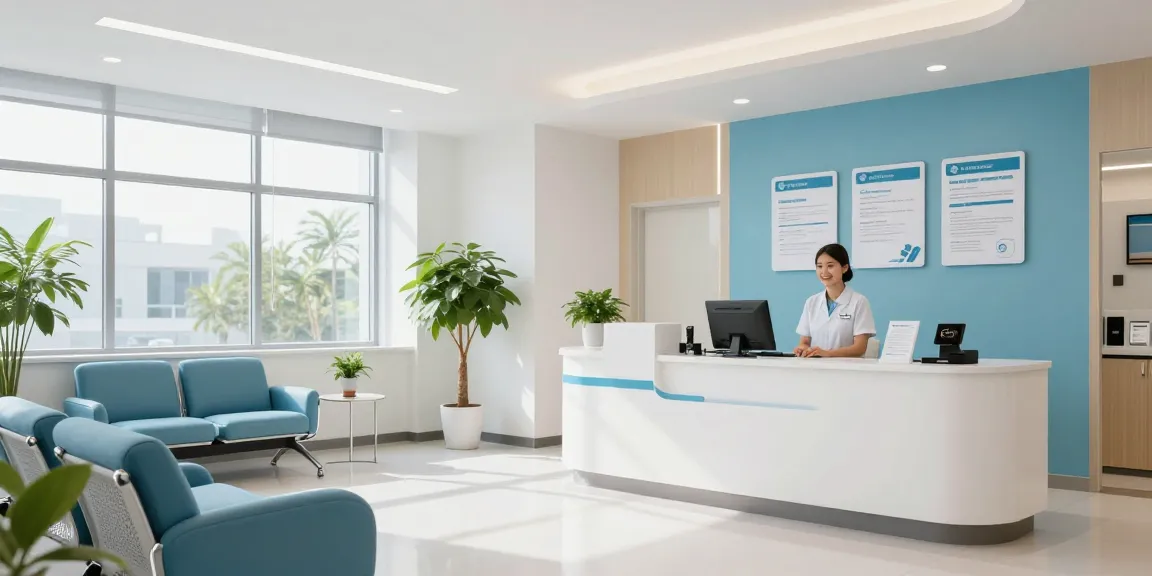 High-quality image of healthcare services at luck8, showcasing a modern clinic with compassionate patient care.
