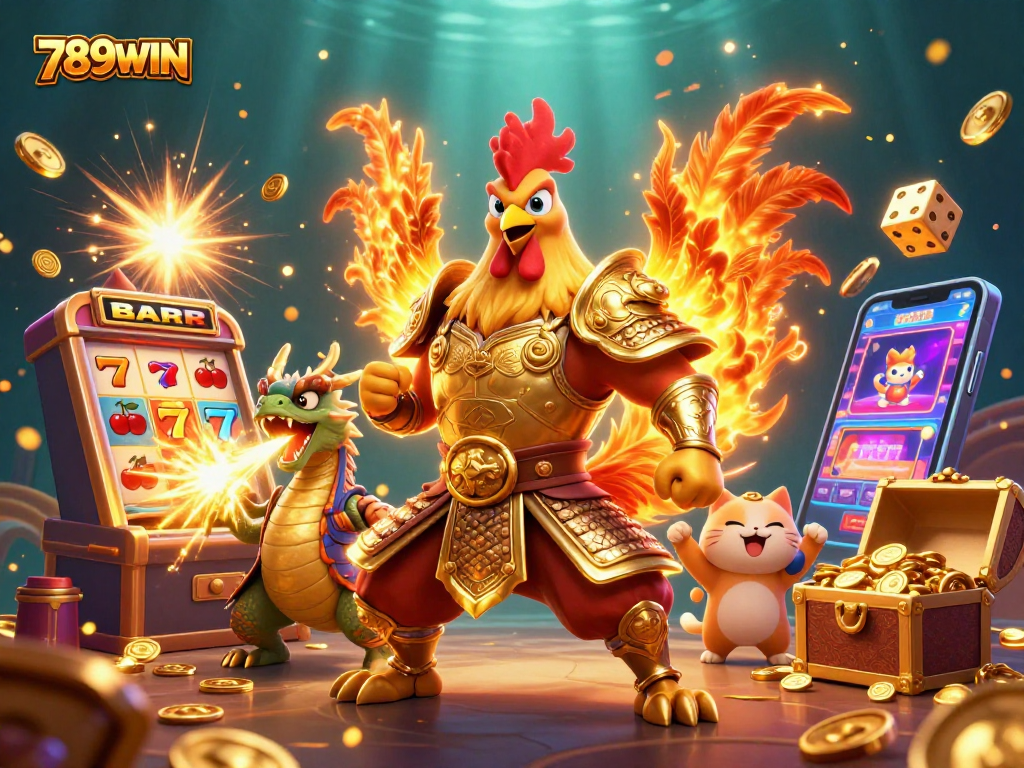 Experience the excitement at 789WIN with vibrant characters and thrilling gameplay elements!