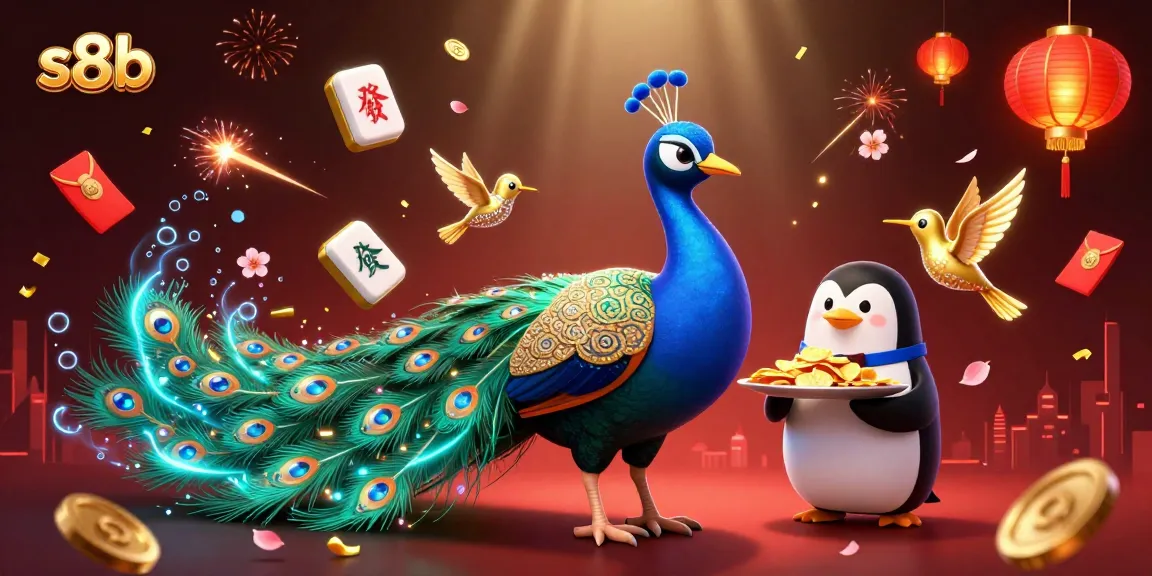 Engage with s8b gaming excitement through a vibrant casino-themed illustration featuring colorful characters.