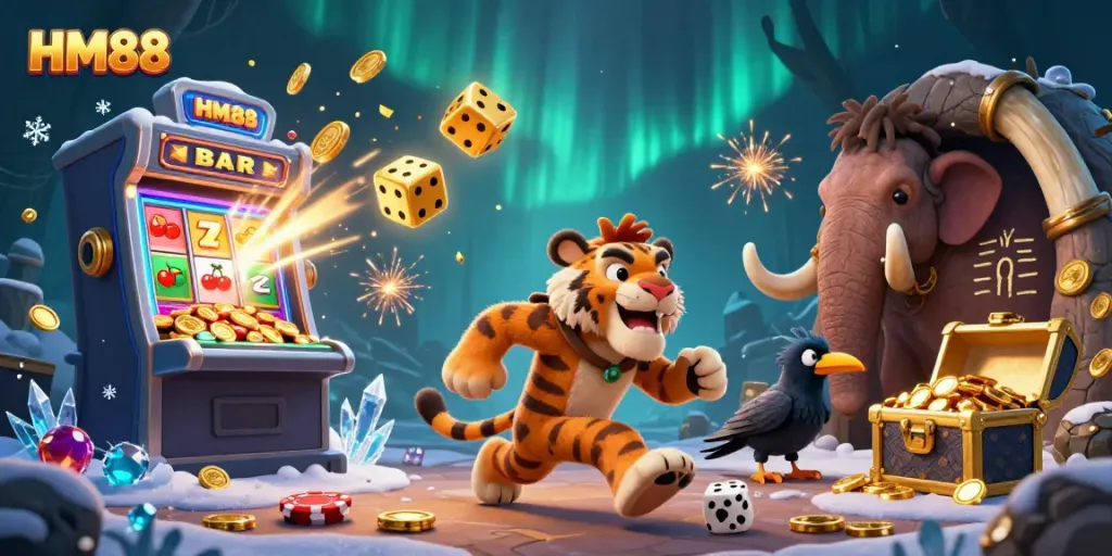 Enjoy thrilling gameplay at HM88 casino, featuring vibrant characters and exciting slot machines.